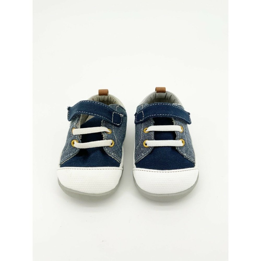 See Kai Run Stevie II Toddler Shoe Chambray Blue - Picture 3 of 6